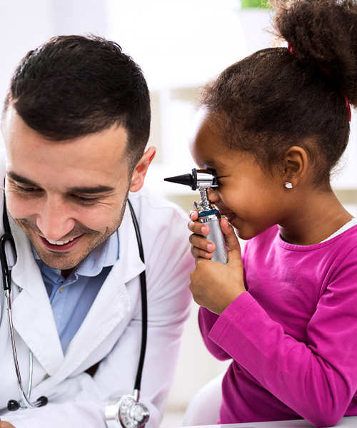 girl at doctors
